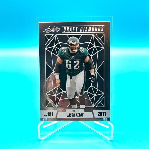 2024 Panini Absolute Football Jason Kelce🔥Silver Draft Diamonds Foil! #DDJ-JKE - Picture 1 of 5